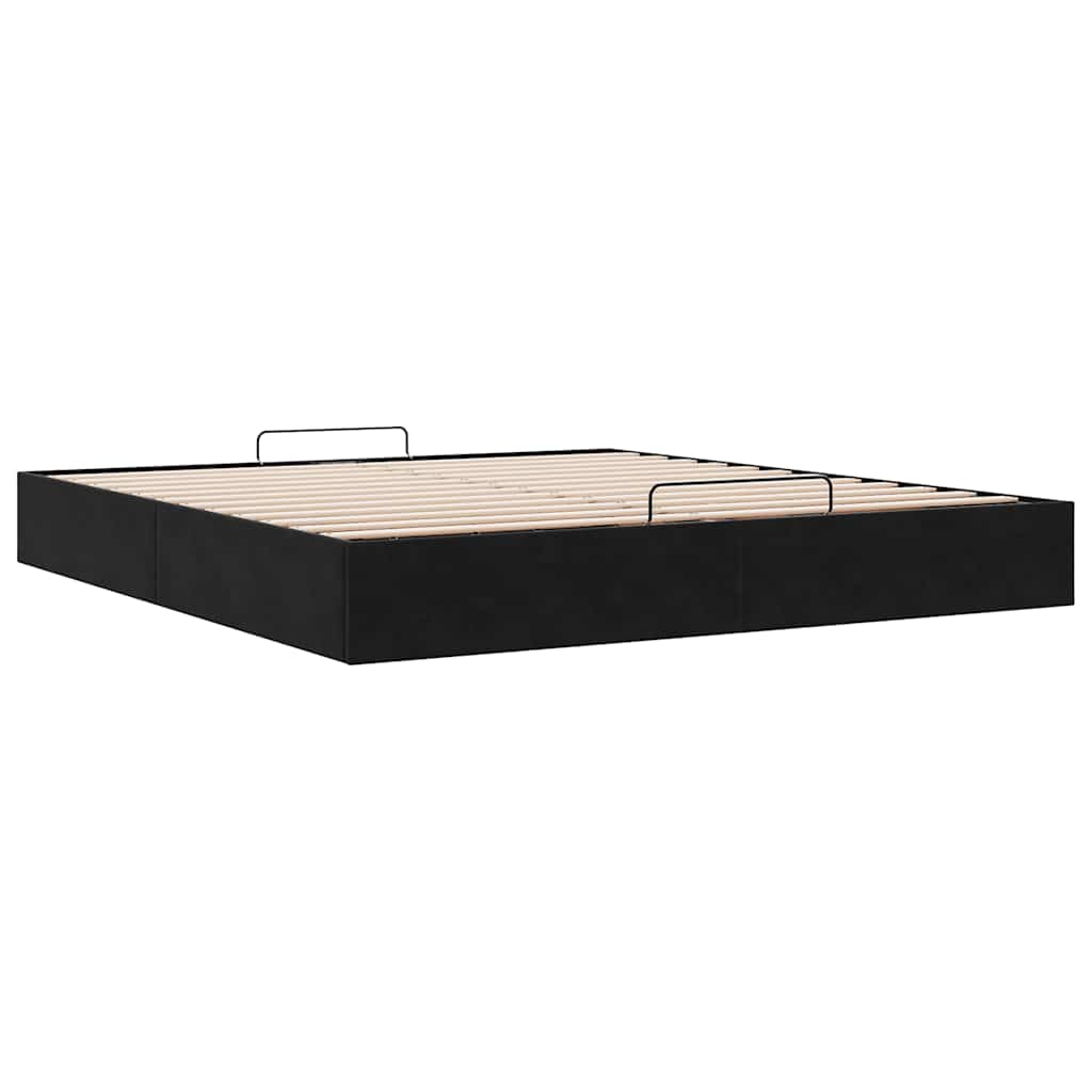 Ottoman Bed Frame No Mattress  200x200 cm Velvet