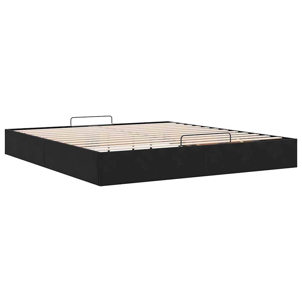 Ottoman Bed Frame No Mattress  200x200 cm Velvet