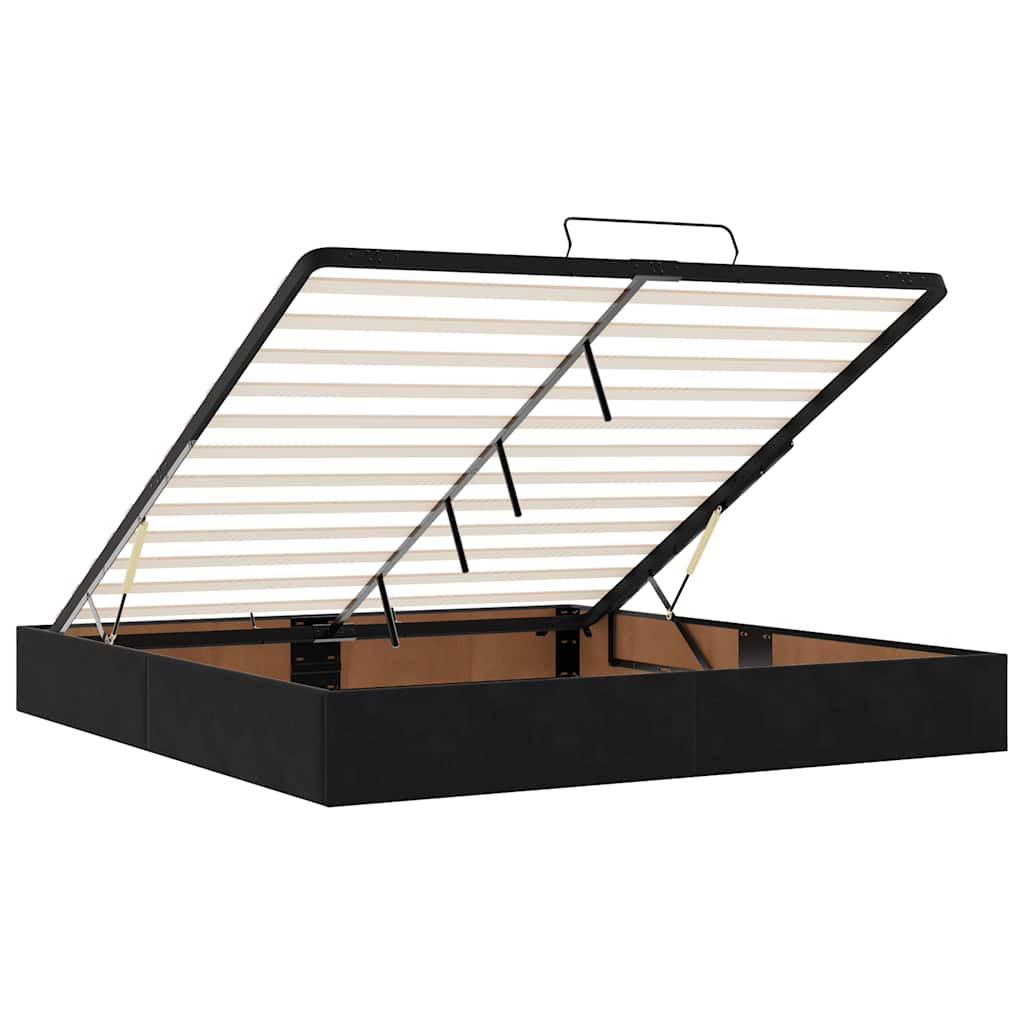 Ottoman Bed Frame No Mattress  200x200 cm Velvet