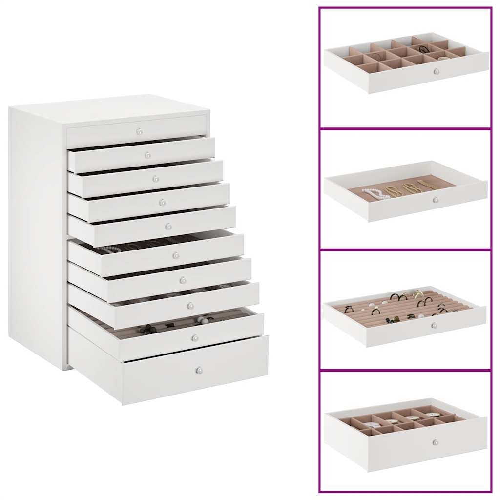 Jewellery Box 10-Layer with Watch Holders  29x20.5x40.5 cm
