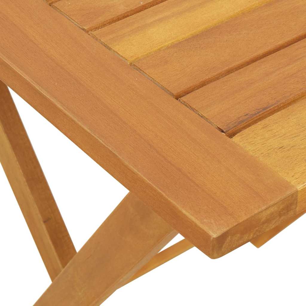 Garden Table Folding Natural  Solid Acacia Wood