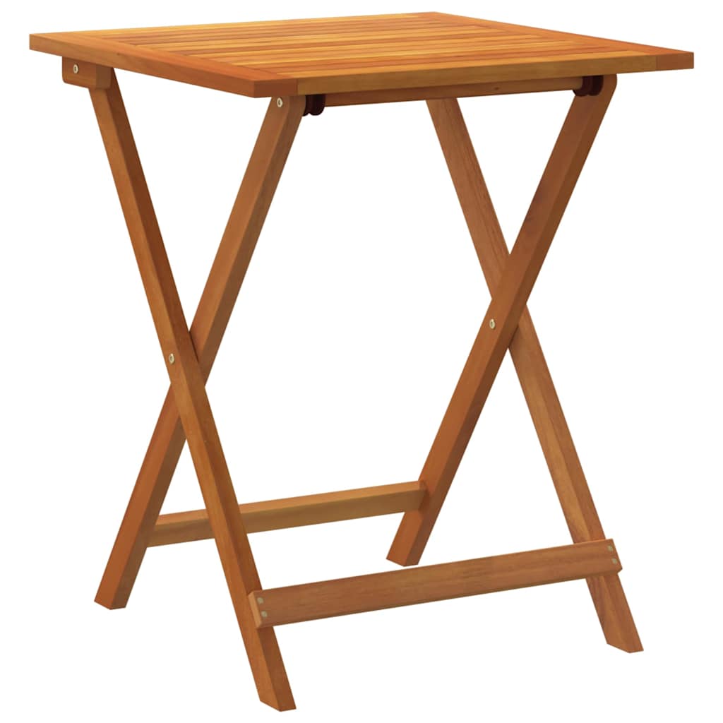 Garden Table Folding Natural  Solid Acacia Wood
