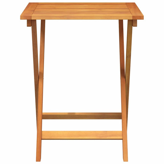 Garden Table Folding Natural  Solid Acacia Wood
