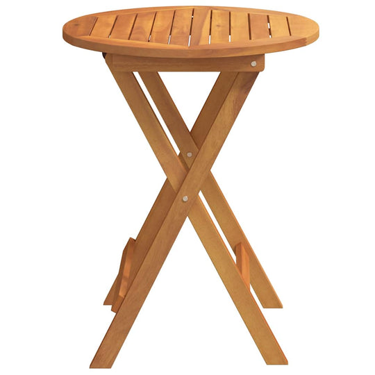Garden Table Folding Natural  Solid Acacia Wood