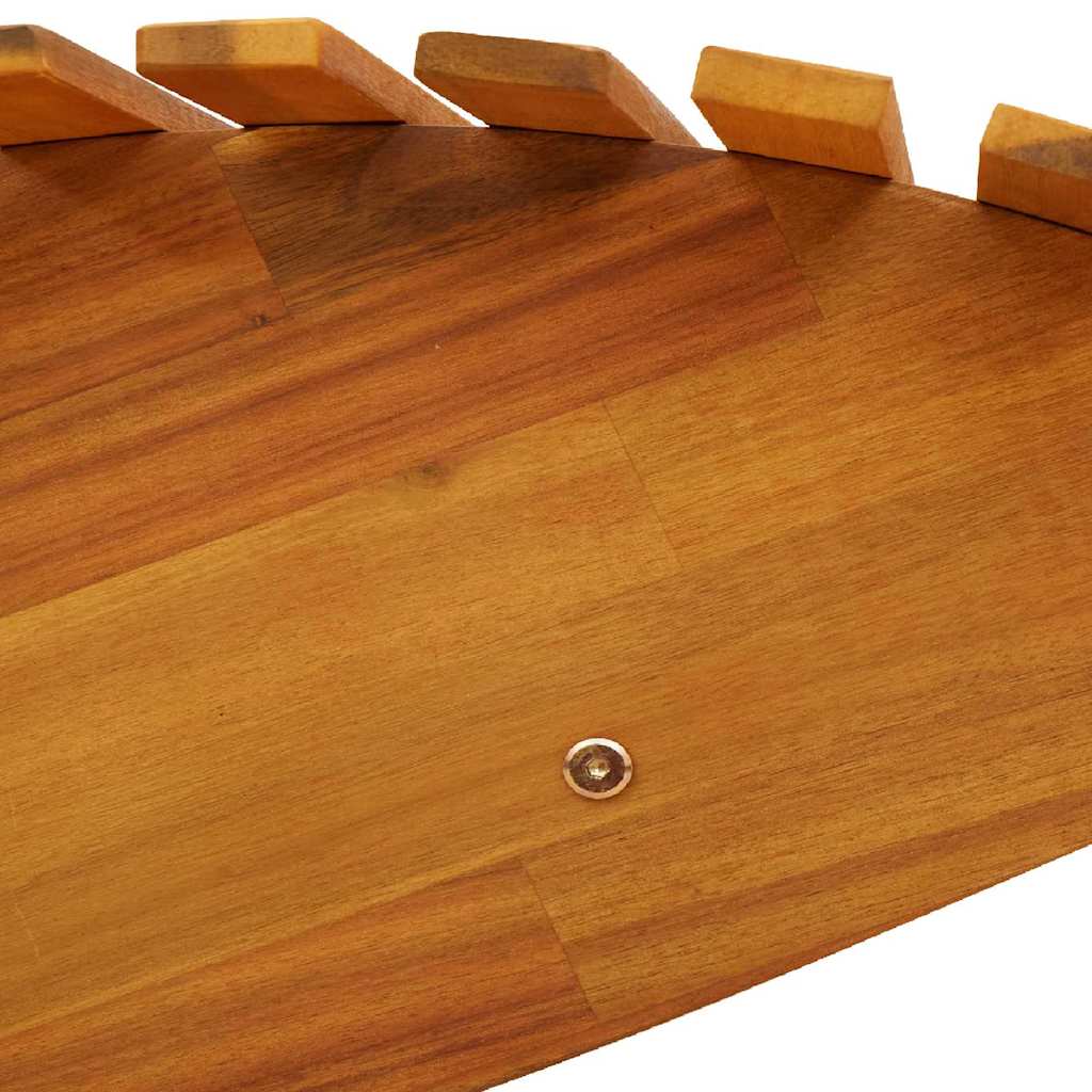 كرسي استرخاء لشخصين، قطعتان، مصنوع من خشب الأكاسيا الصلب