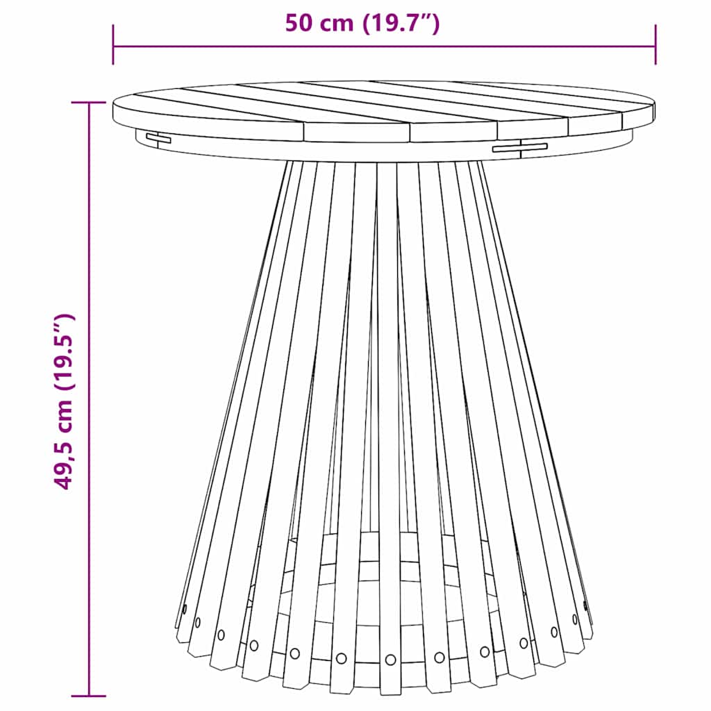 Side Table   Solid Teak Wood