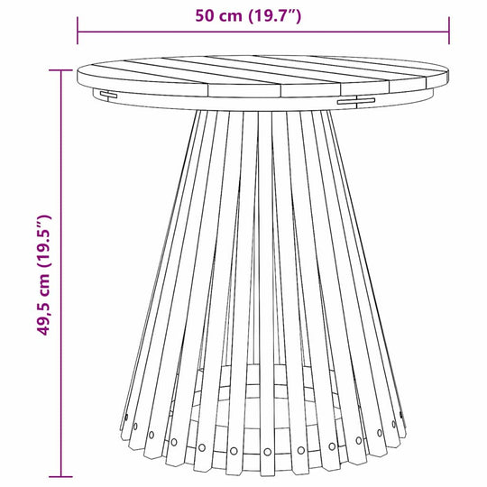 Side Table   Solid Teak Wood