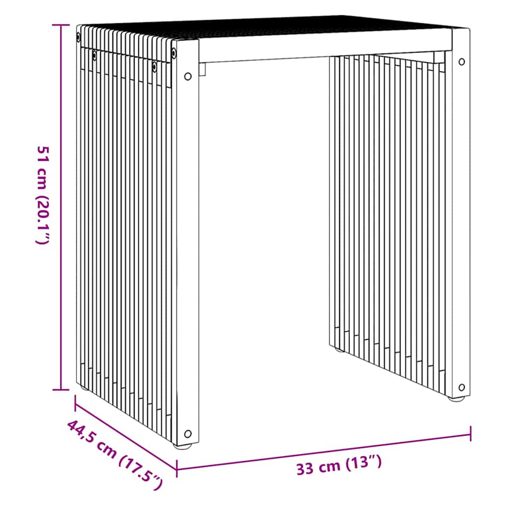 Garden Side Table 3 pcs   Solid Teak Wood