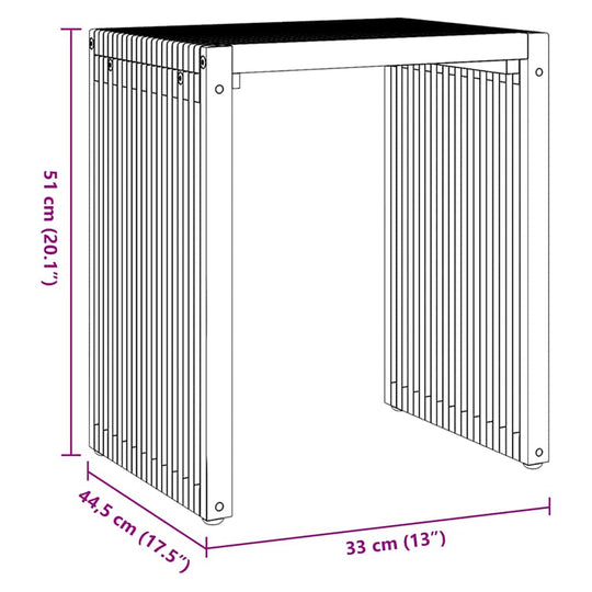 Garden Side Table 3 pcs   Solid Teak Wood