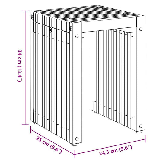 Garden Side Table 3 pcs   Solid Teak Wood