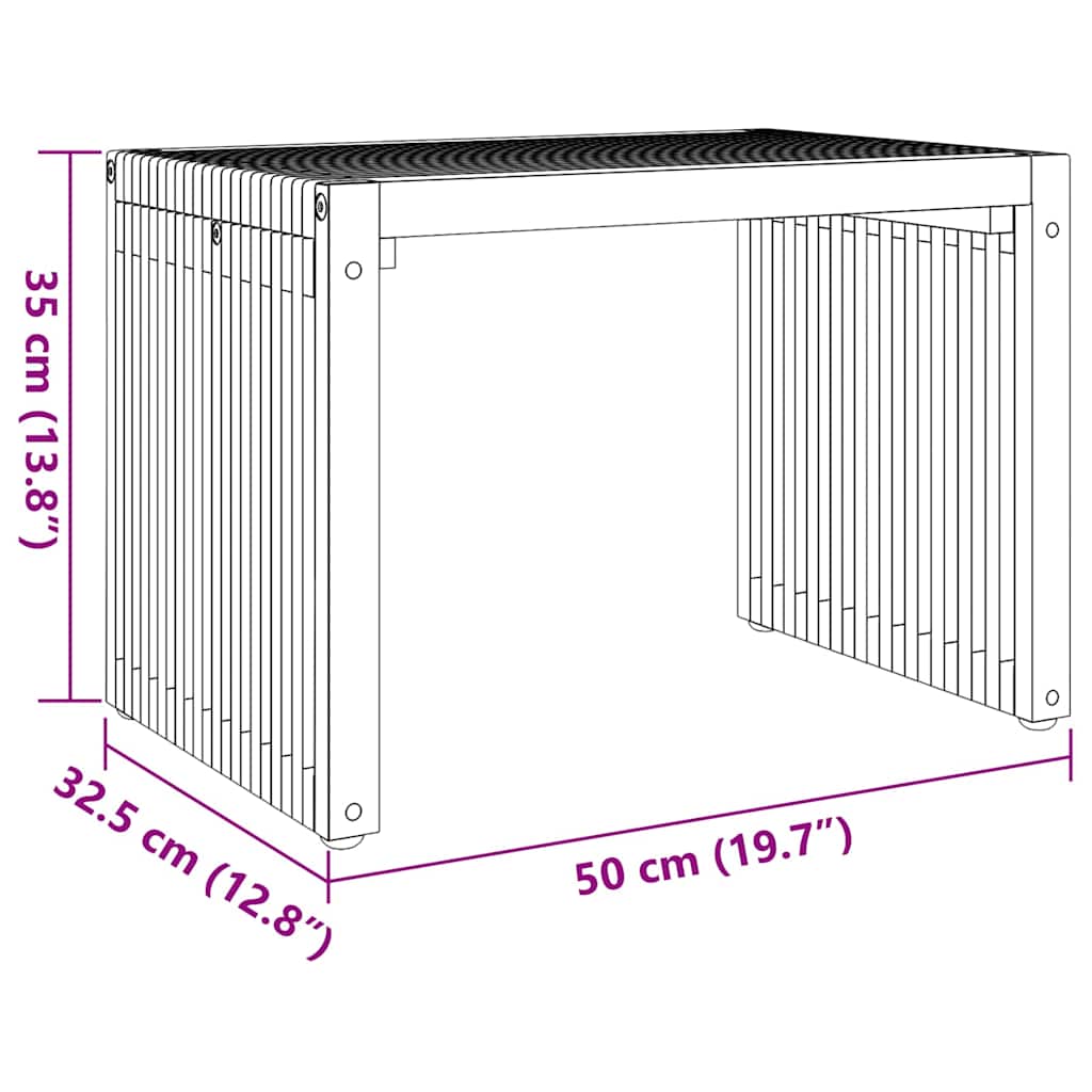 Garden Side Table   Solid Teak Wood