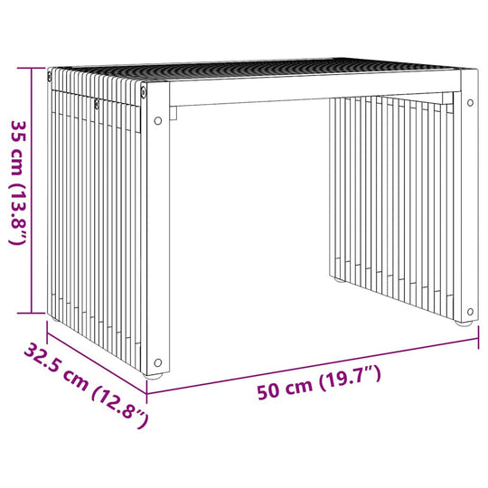 Garden Side Table   Solid Teak Wood