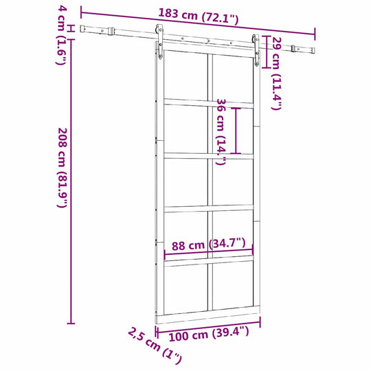 Sliding Door   Solid pine wood