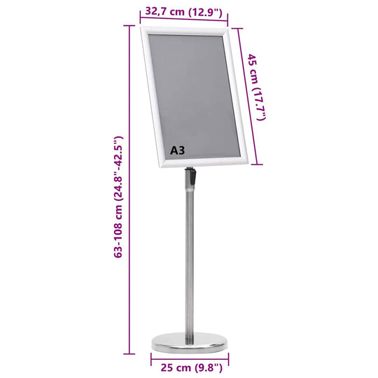 Poster Stands  pcs   Aluminium