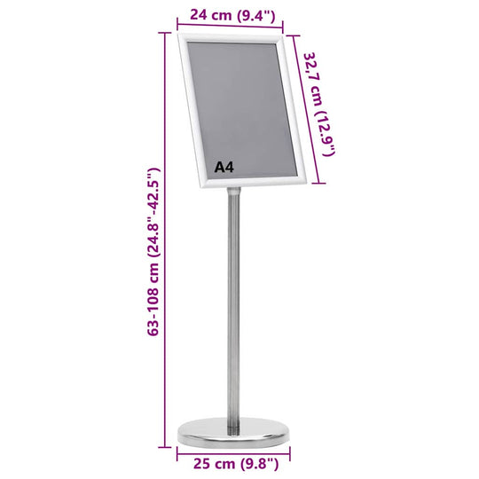 Poster Stands  pcs   Aluminium