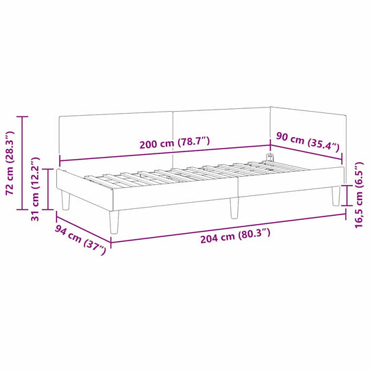 Corner Bed Frame Dark   VelvetandPlywood