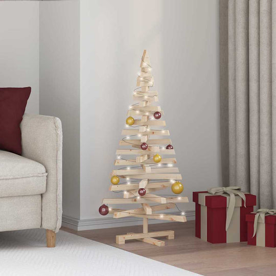 Christmas Trees with Stand Natural  Solid pine wood