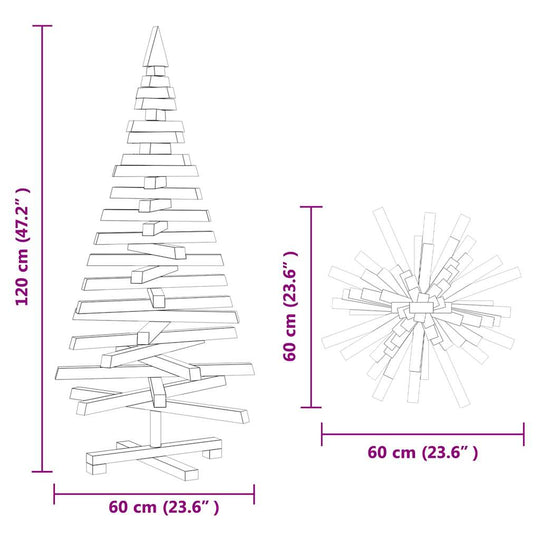 Christmas Trees with Stand Natural  Solid pine wood