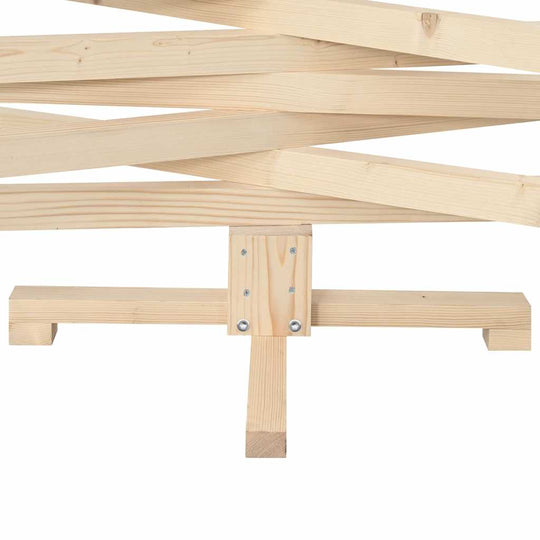 Christmas Trees with Stand Natural  Solid pine wood