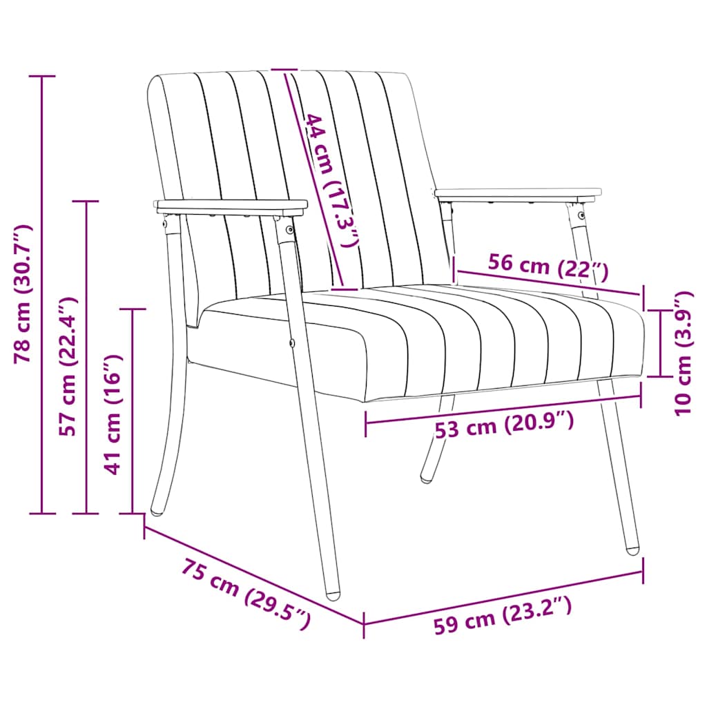 Armchair Dark   Velvet