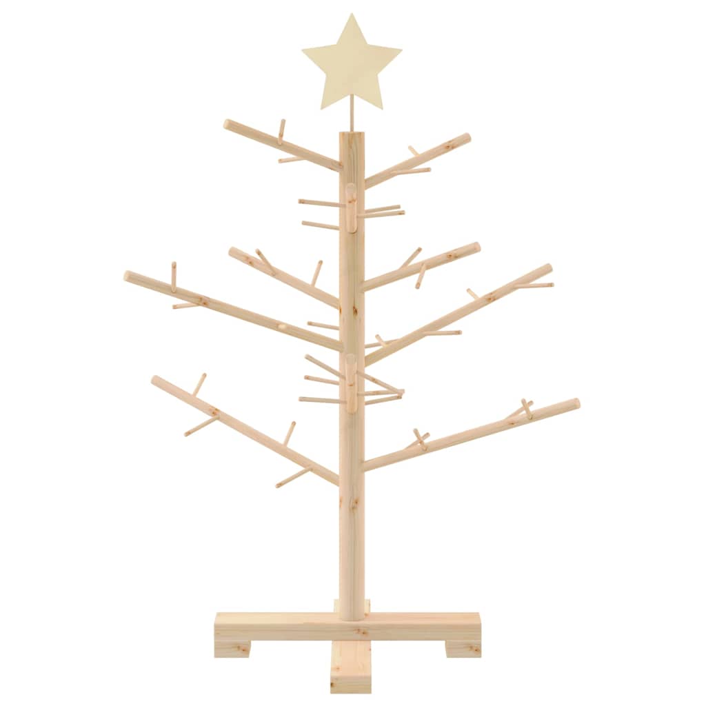 Wooden Christmas Tree with Stand Natural  Solid pine wood