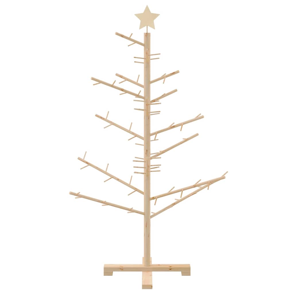 Wooden Christmas Tree with Stand Natural  Solid pine wood