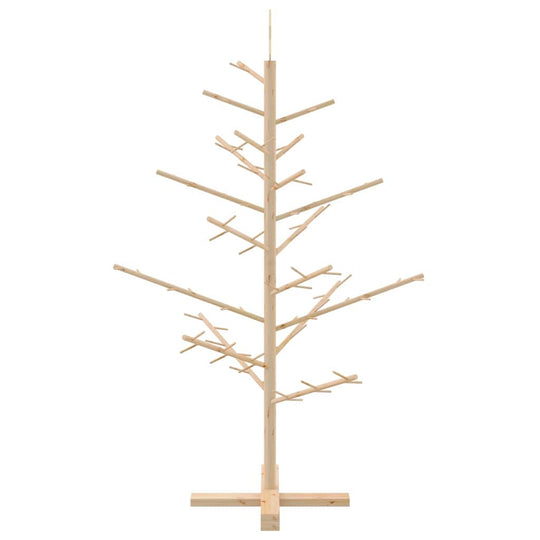 Wooden Christmas Tree with Stand Natural  Solid pine wood