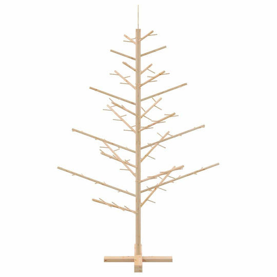 Wooden Christmas Tree with Stand Natural  Solid pine wood