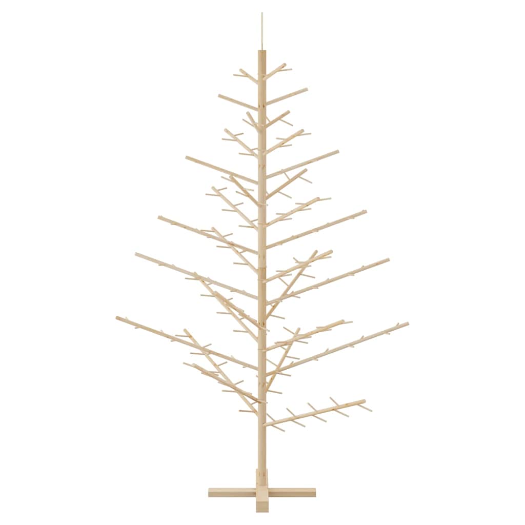 Wooden Christmas Tree with Stand Natural  Solid pine wood