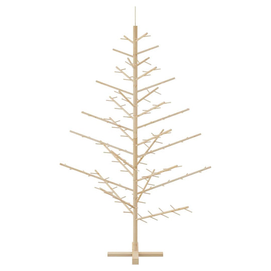 Wooden Christmas Tree with Stand Natural  Solid pine wood