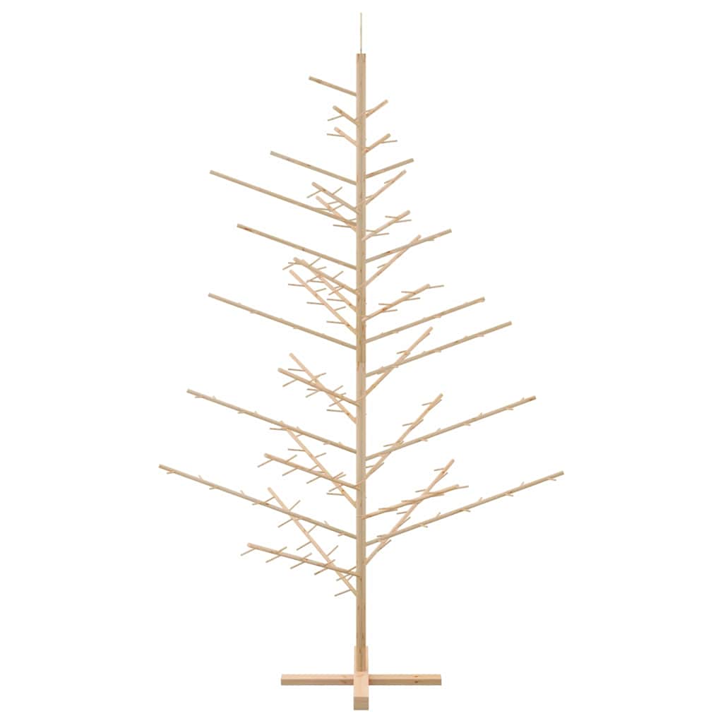 Wooden Christmas Tree with Stand Natural  Solid pine wood
