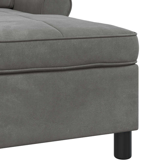 Chaise Lounge with Cushion Dark   Velvet