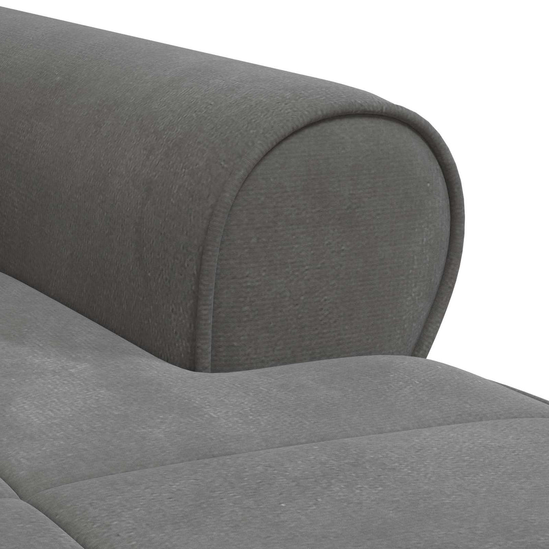 Chaise Lounge with Cushion Dark   Velvet