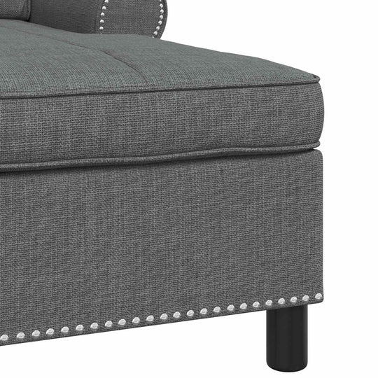 Chaise Lounge with Cushion Dark   Fabric