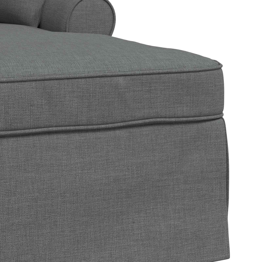 Chaise Lounge with Skirt Dark   Fabric