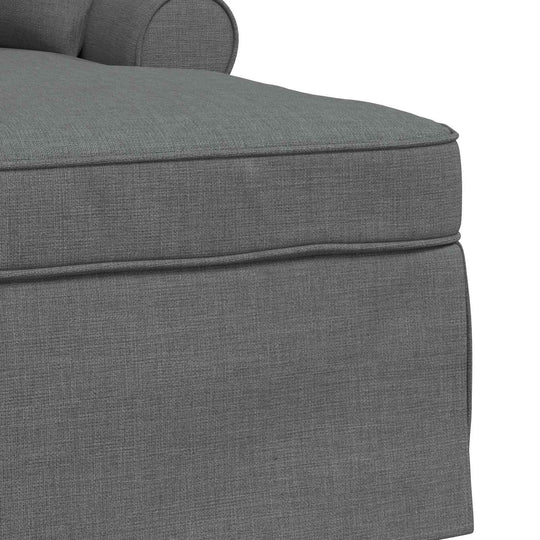 Chaise Lounge with Skirt Dark   Fabric