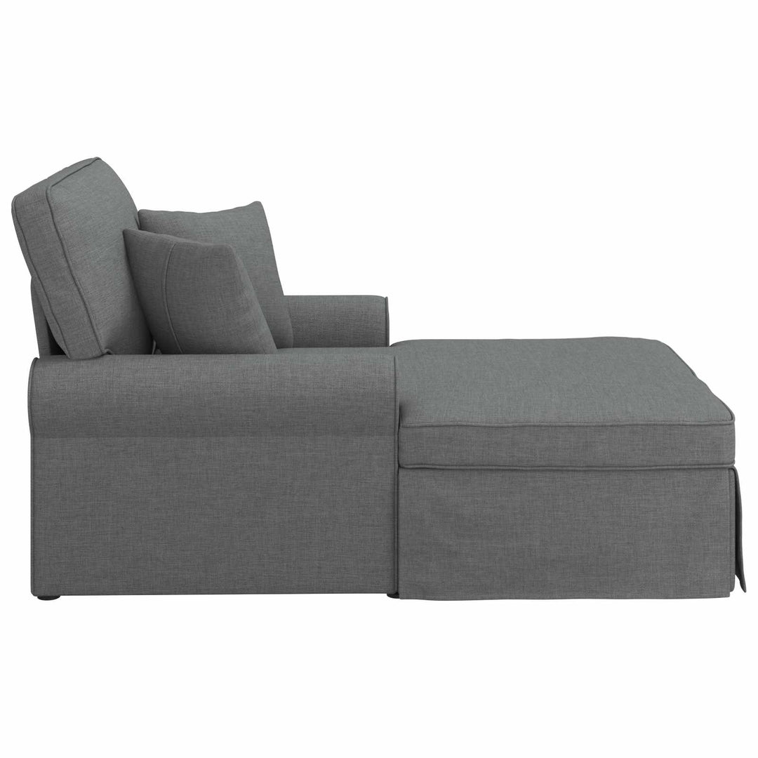Chaise Lounge with Skirt Dark   Fabric
