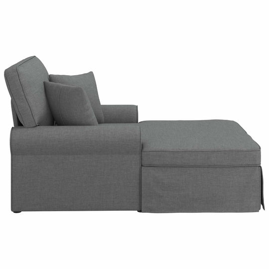 Chaise Lounge with Skirt Dark   Fabric