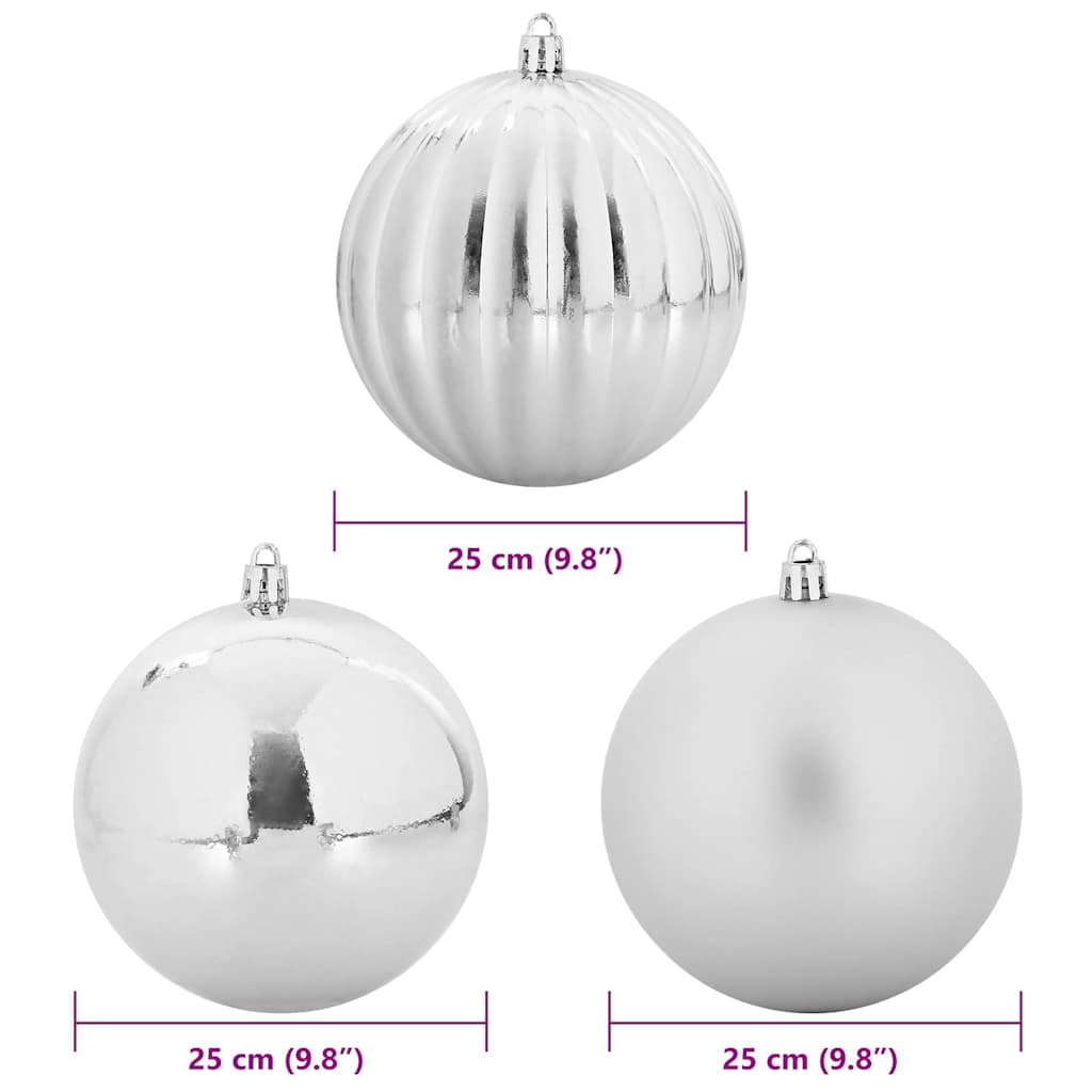 Christmas Bauble Set  3 pcs  Plastic