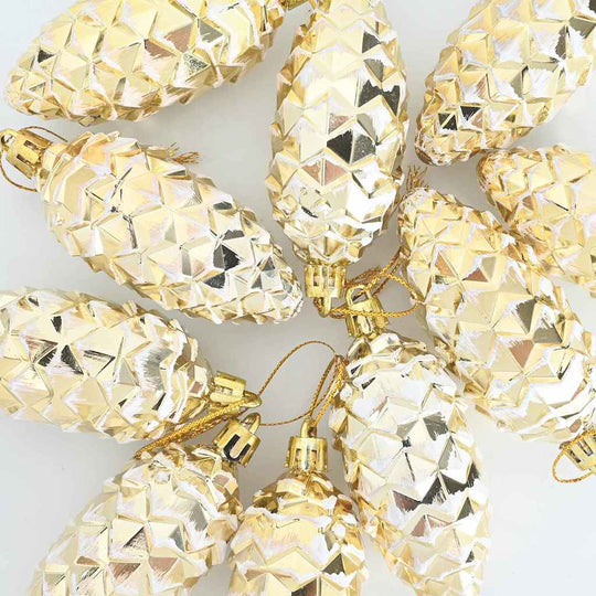 Christmas Pine Cone Ball 40 pcs  Plastic