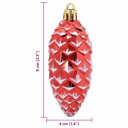 Christmas Pine Cone Ball 40 pcs  Plastic