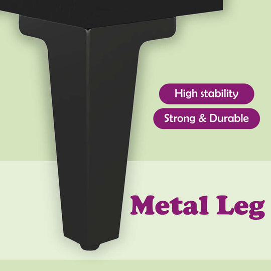 Bed Cabinets 2 pcs  40x35x50 cm Engineered Wood sturdy metal leg providing high stability and durability.