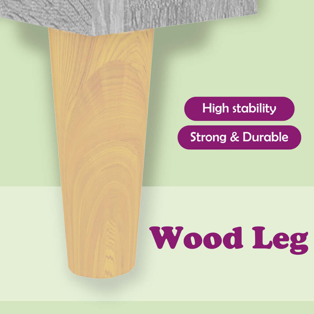 VidaXL Bed Cabinet with Solid Wood Legs Grey Sonoma 40x35x50 cm