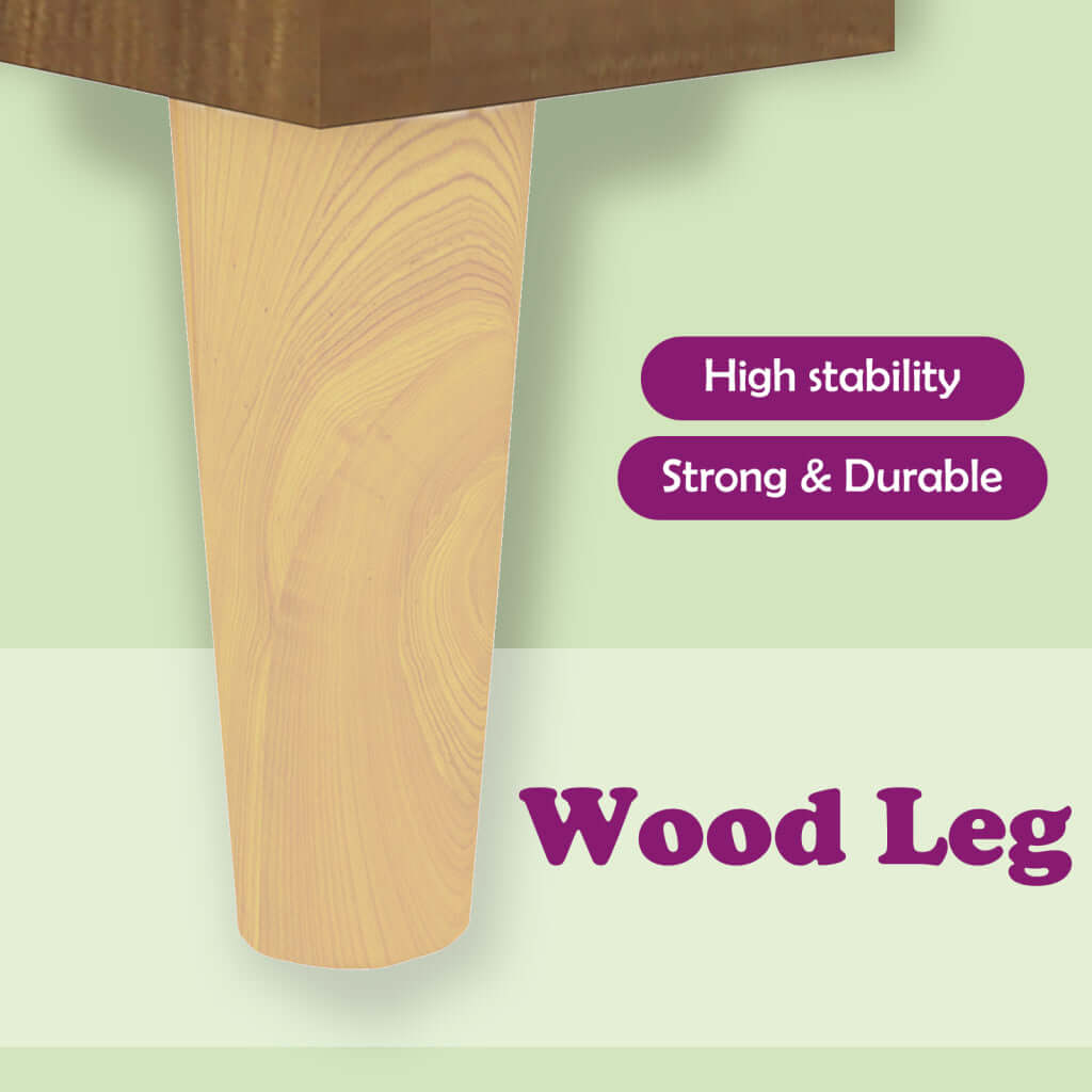 VidaXL Bed Cabinet with Solid Wood Legs Brown Oak 40x35x50 cm