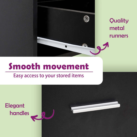 VidaXL Desk Black 100x50x76 cm Engineered Wood